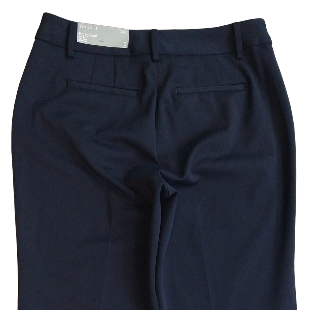 Talbots NWT Curvy Barely Boot Navy Blue High Rise… - image 5